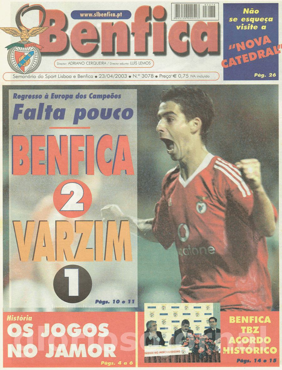 jornal o benfica 3078 2003-04-23